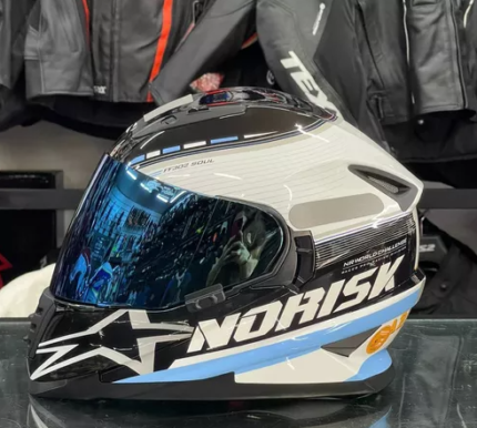 Capacete Norisk FF302 Soul Grand Prix Argentina - Branco/Azul/Preto
