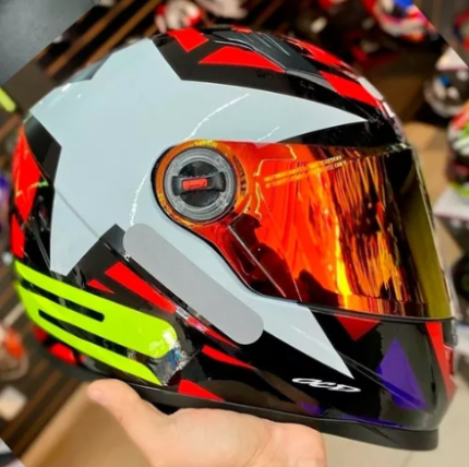 Capacete LS2 FF358 Starwar - Branco/Vermelho